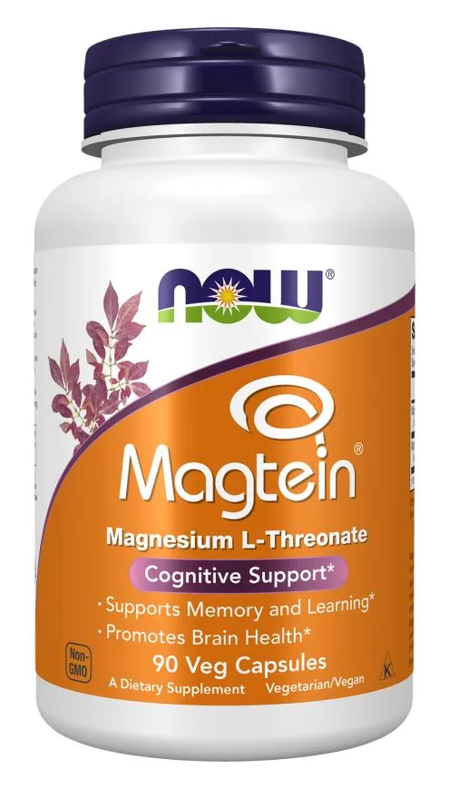 Магній L-треонат NOW Magtein вег. капсули №90