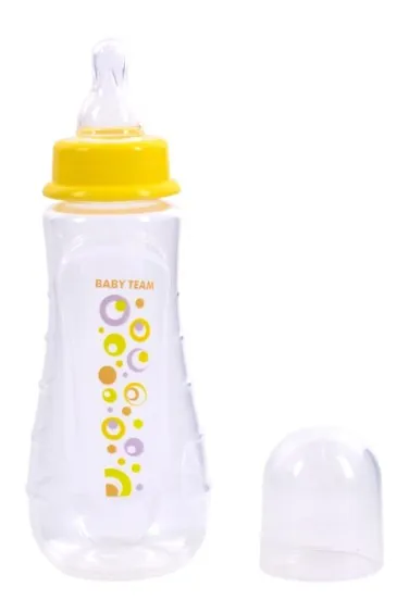 Пляшечка для годування Baby Team 1420 с силіконовою соскою від 0 місяців,  275 мл