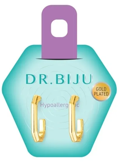Сережки Dr.Biju Октагон 20 мм Золото