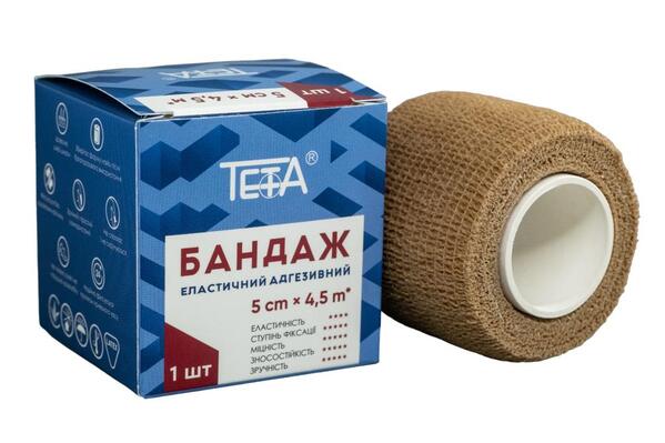 Бандаж адгезивний Teta еластичний 5 см х 4,5 м