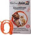 Ошейник AnimAll VetLine противопаразитарный для кошек и собак, 35 см, оранжевый