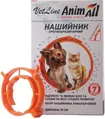 Нашийник AnimAll VetLine протипаразитарний для котів і собак, 35 см, жовтогарячий