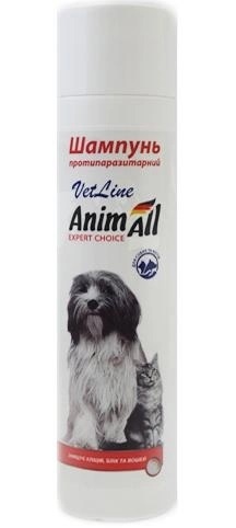 Шампунь AnimAll VetLine антипаразитарный для кошек и собак, 250 мл
