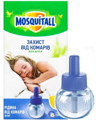 Рідина від комарів Mosquitall Ніжний захист для дітей, 30 ночей, 30 мл