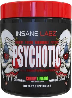 Предтренировочный комплекс Insane Labz Psychotic Вишневый лайм, 247 г