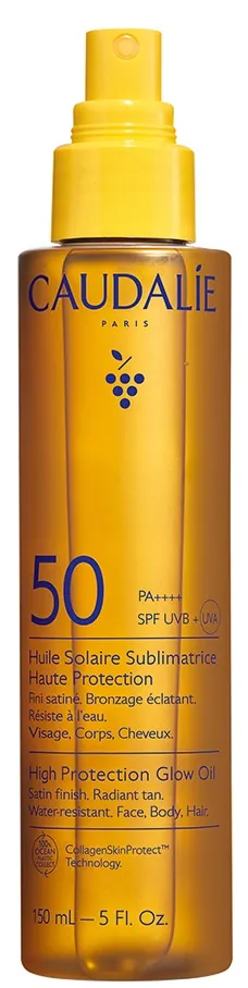 Олія-сяяння сонцезахисна Caudalie SPF50 високий захист, 150 мл