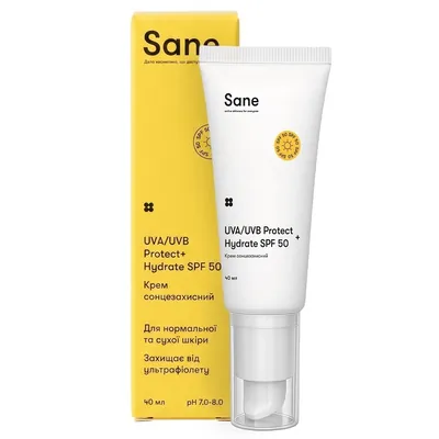 Крем для обличчя Sane SPF50 сонцезахисний, 40 мл