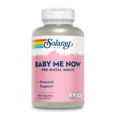 Мультивітаміни для вагітних Solaray Baby Me Now Prenatal Multi, 150 таблеток