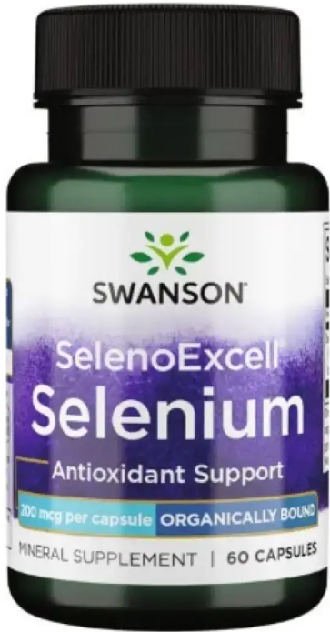 Селен Swanson Selenoexcell Selenium 200 мкг, 60 капсул