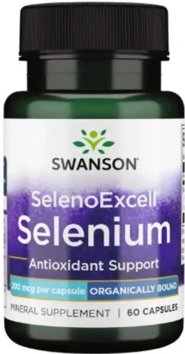 Селен Swanson Selenoexcell Selenium 200 мкг, 60 капсул