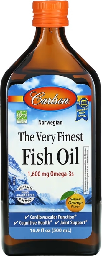 Рыбий жир Carlson Labs The Very Finest Fish Oil orange Норвежская серия, апельсин, 500 мл