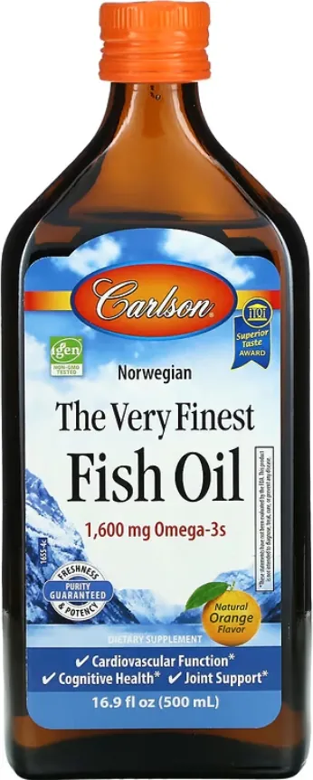 Риб'ячий жир Carlson Labs The Very Finest Fish Oil orange Норвезька серія, апельсин, 500 мл