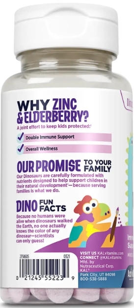 Цинк з бузиною KAL Zinc Elderberry 5 мг ягоди, 90 таблеток