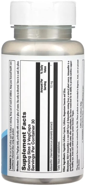 Астаксантин KAL Astaxanthin 10 мг, 60 таблеток