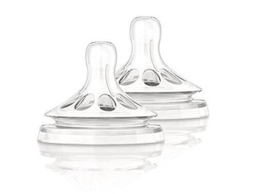 Соска силиконовая Philips Avent Natural SCF652/27, 2 отверстия, от 1 месяца, 2 шт