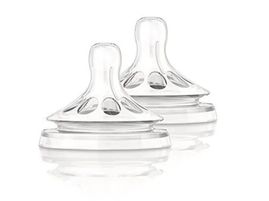Соска силіконова Philips Avent Natural SCF652/27, 2 отвори, від 1 місяця, 2 шт