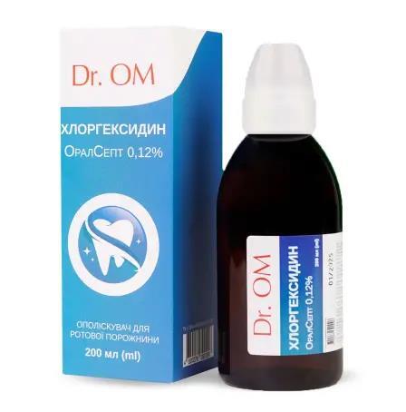 Хлоргексидин Оралсепт 0,12% Dr.OM, 200 мл