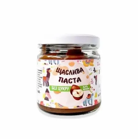 Паста шоколадно-горіхова Healthy Generation Щаслива паста без цукру, 200 г