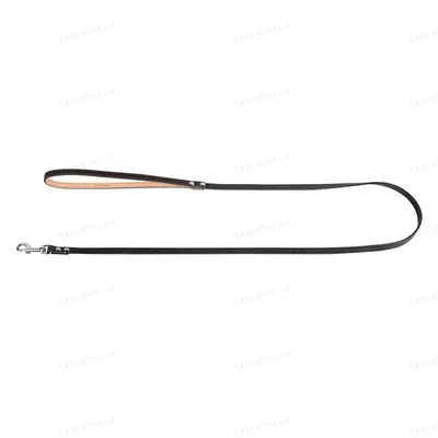 Повідець Collar 04431 одинарний, не прошитий, ширина 10 мм довжина 122 см, чорний