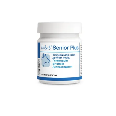 Долвіт Сеньйор Плюс міні Dolfos Dolvit Senior Plus Mini для собак, 90 таблеток