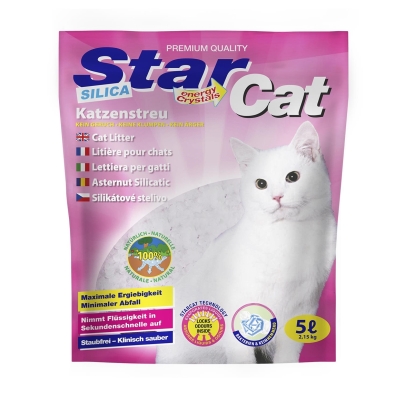 Наполнитель для кошачьего туалета Star Cat силикагелевый, 5 л