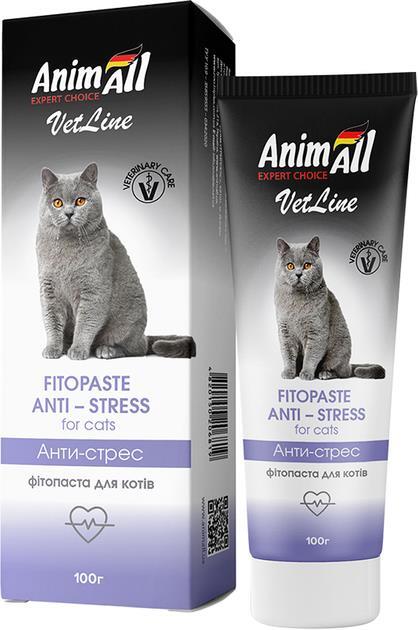 Фитопаста для кошек AnimAll VetLine Анти-стресс, 100 г