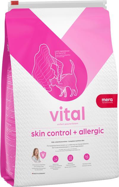 Корм сухой Mera MVH Skin Control + Allergic для кошек при дерматозе и чрезмерном выпадении шерсти, 750 г