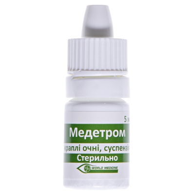Медетром капли глаз., сусп. по 5 мл во флак.-кап.