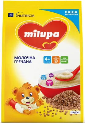 Каша молочна Milupa гречана для дітей з 4 місяців, 210 г