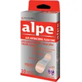 Пластир медичний  Alpe Antibacterial Flesh-Tone тілесний з іонами срібла 1,9 см х 7,6 см №10