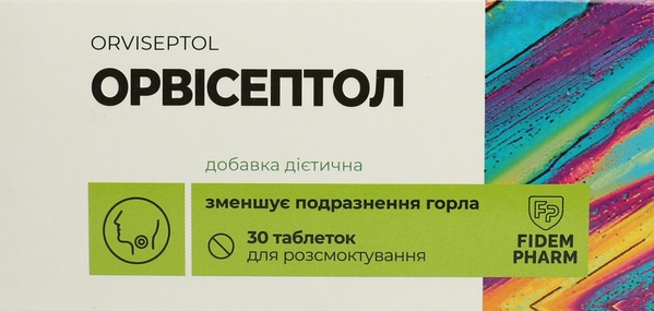 Орвисептол Fidem Pharm таблетки для рассасывания №30