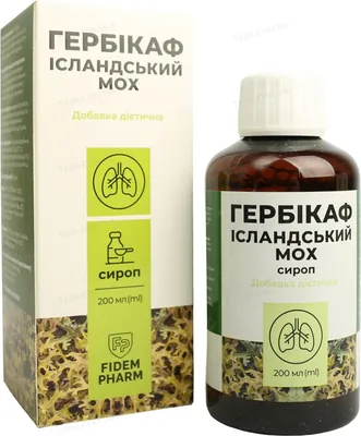 Гербікаф Fidem Pharm Ісландський мох сироп по 200 мл у флак.
