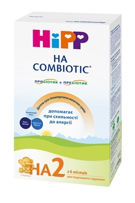 Смесь сухая молочная HiPP Combiotic HA 2 гипоаллергенная для детей с 6 месяцев, 350 г