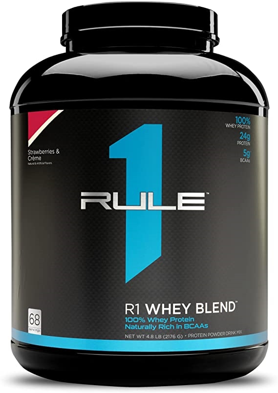 Протеин R1 (Rule One) Whey Blend Клубника и крем, 2236 г
