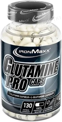 Глютамін IronMaxx Glutamine Pro, 130 капсул