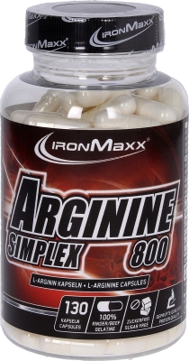 Аргінін IronMaxx Arginin Simplex 800, 130 капсул