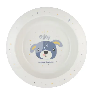 Мисочка Canpol Babies Cute Animals пластикова, 4/412_blu2, блакитна
