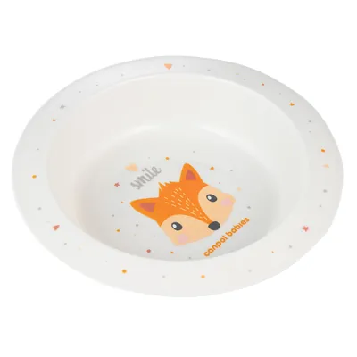 Мисочка Canpol Babies Cute Animals пластикова, 4/412_ora, помаранчева