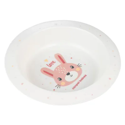 Мисочка Canpol Babies Cute Animals пластикова, 4/412_pin2, рожева