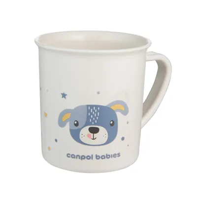 Кружка Canpol Babies Cute Animals пластикова, 4/413_blu2, блакитна, 170 мл