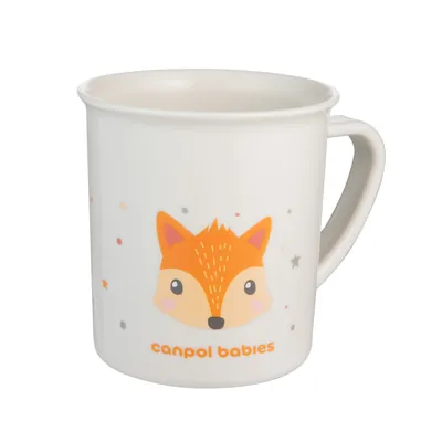 Кружка Canpol Babies Cute Animals пластикова, 4/413_ora, помаранчева, 170 мл