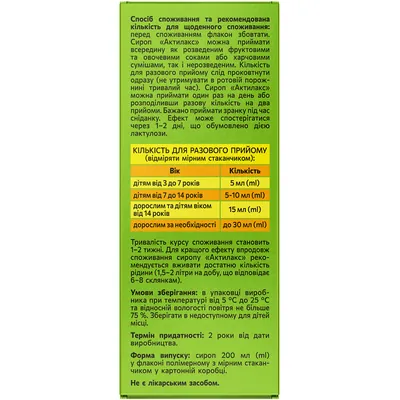 Актилакс Solution pharm сироп по 200 мл у флак.