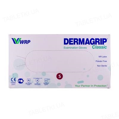 Перчатки смотровые Dermagrip Classic латексные без пудры нестерильные, размер S, пара