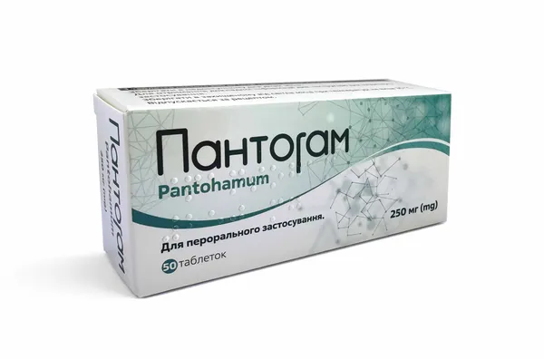 Пантогам таблетки по 250 мг №50 (10х5)