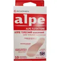 Пластир медичний Alpe Flesh-Tone на полімерній основі, тілесний класичний 76 мм х 19 мм, 10 штук