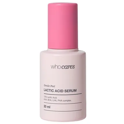 Сироватка-пілінг для обличчя WhoCares Gentle Peel незмивна із молочною кислотою, 30 мл
