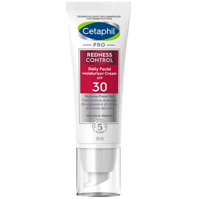 Крем для обличчя Cetaphil Pro Redness Control SPF 30 денний зволожувальний тонуючий для чутливої шкіри, схильної до почервонінь, 50 мл