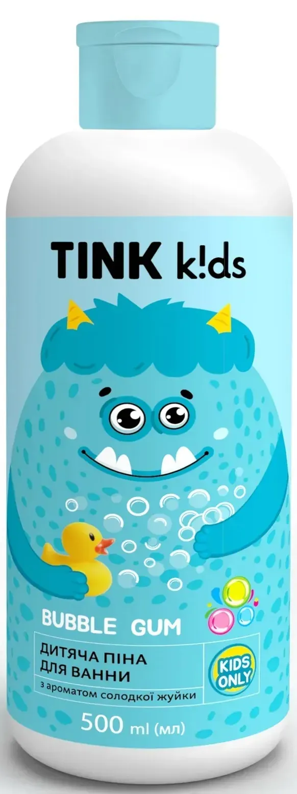 Піна для ванни Tink kids Bubble Gum дитяча, 500 мл
