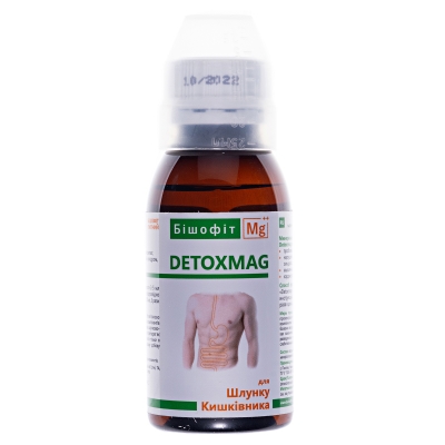Бишофит питьевой DetoxMag раствор по 100 мл во флак.