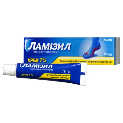 Ламізил крем 1 % по 15 г у тубах